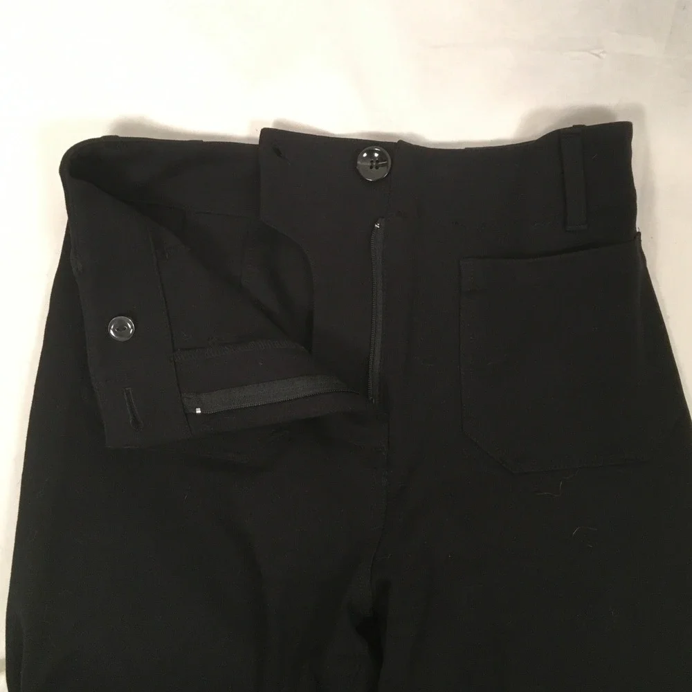 Quince Women's Pants Black Wide‎ Leg High Waist Size 2 Business Casual